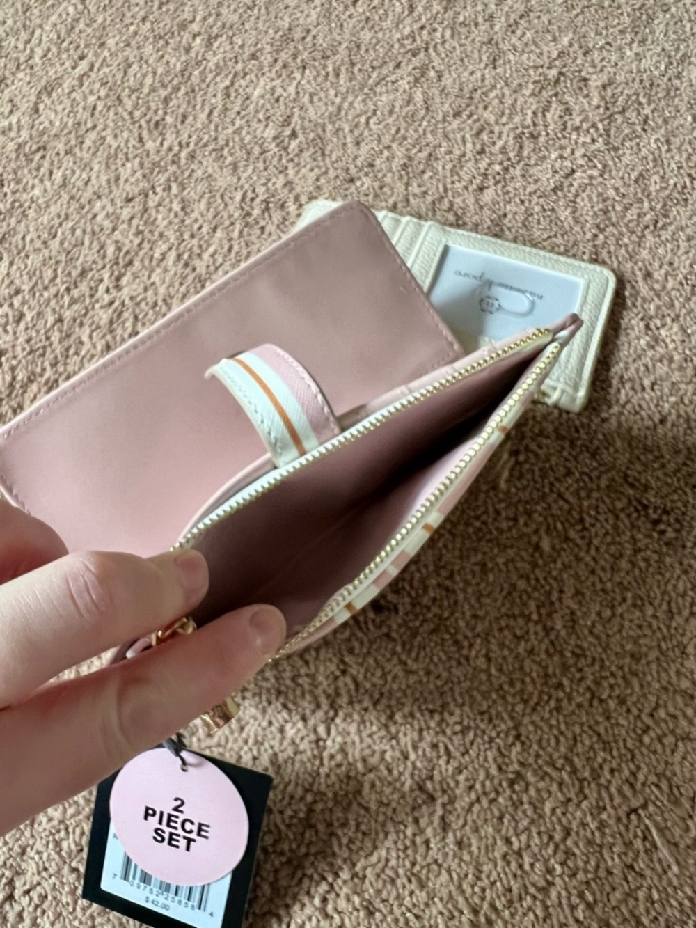 nanette lepore Pink Stripe Wallet with Card Holder - Picture 12 of 15